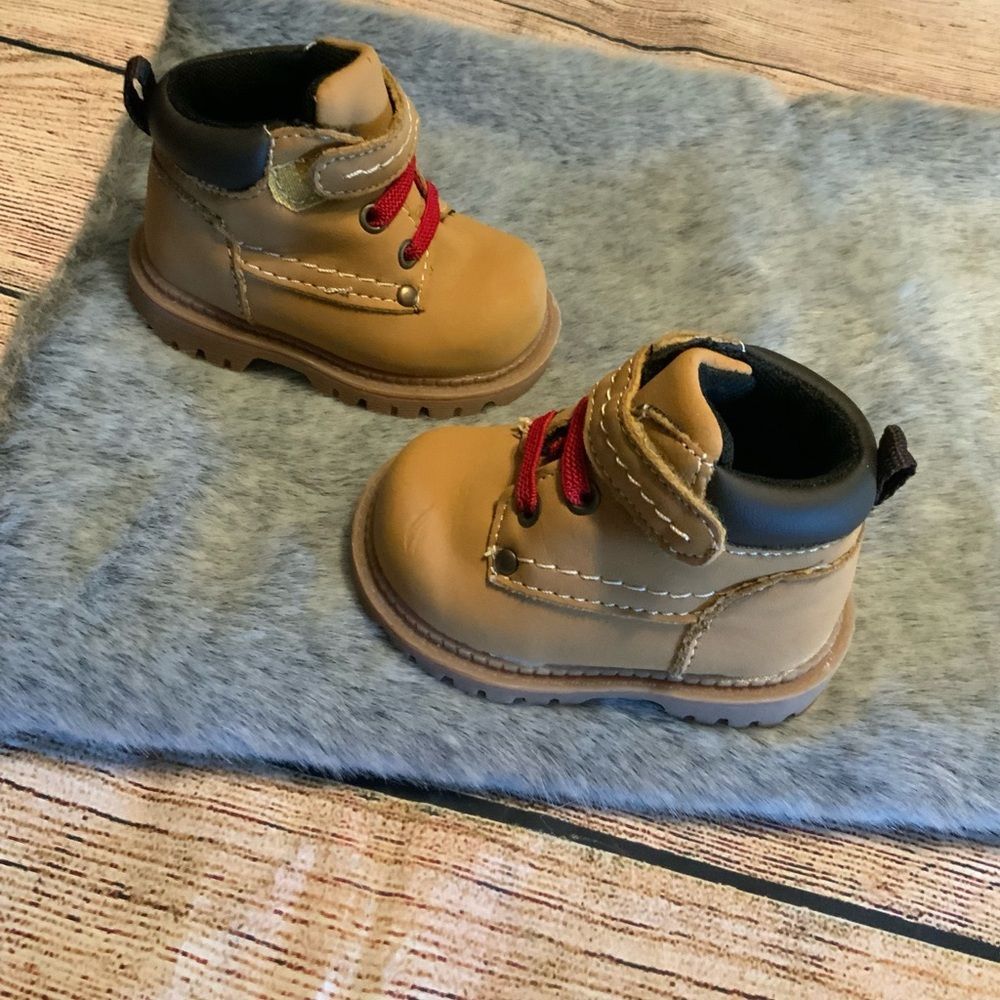 Brahma Tan Baby Work Boots Size 2